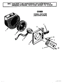11 - High Static Blower parts for Thermador Cooktop GG3002 from AppliancePartsPros.com