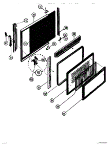 04 - Food Cavity Door parts for Thermador Microwave MTR17 from AppliancePartsPros.com
