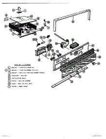 02 - Self Cleaning Oven Control Section parts for Thermador Range MTR217 from AppliancePartsPros.com