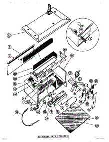 03 - Microwave Main Structure parts for Thermador Range MTR217 from AppliancePartsPros.com