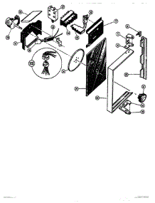 04 - Microwave Power Compartment Door parts for Thermador Range MTR217 from AppliancePartsPros.com