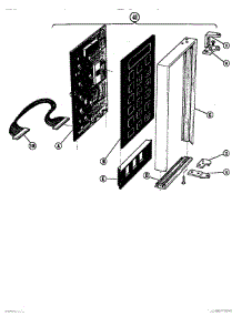 05 - Microwave Power Compartment Door (2) parts for Thermador Range MTR217 from AppliancePartsPros.com
