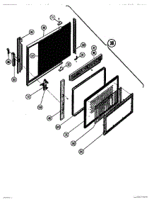 08 - Microwave Food Cavity Door parts for Thermador Range MTR217 from AppliancePartsPros.com