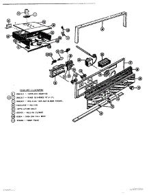 02 - Self Cleaning Oven Control Section parts for Thermador Range MTR225 from AppliancePartsPros.com