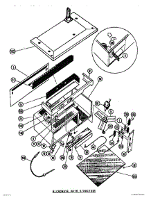 03 - Microwave Main Structure parts for Thermador Range MTR225 from AppliancePartsPros.com
