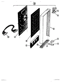 05 - Microwave Power Compartment Door (2) parts for Thermador Range MTR225 from AppliancePartsPros.com