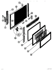 04 - Food Cavity Door parts for Thermador Microwave MTR27 from AppliancePartsPros.com