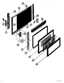 04 - Food Cavity Door parts for Thermador Microwave MTR37 from AppliancePartsPros.com