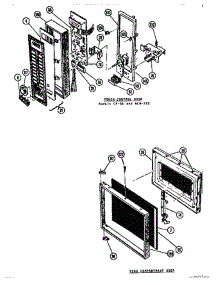 03 - Door parts for Thermador Range CP55 from AppliancePartsPros.com