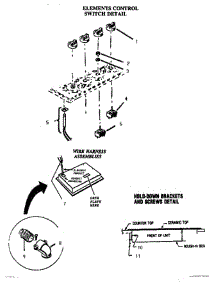 02 - Elements Control Switch parts for Thermador Cooktop CR30 from AppliancePartsPros.com