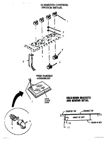 02 - Elements Control Switch parts for Thermador Cooktop CR36 from AppliancePartsPros.com