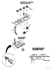 02 - Elements Control Switch parts for Thermador Cooktop CR36W from AppliancePartsPros.com