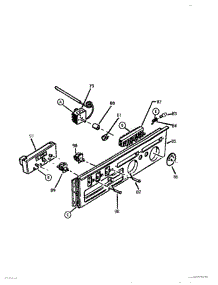 04 - Rear Control Panel parts for Thermador Wall Oven CT127 from AppliancePartsPros.com