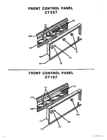 05 - Front Control Panel parts for Thermador Wall Oven CT227 from AppliancePartsPros.com