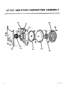 06 - Convection Assembly parts for Thermador Wall Oven CT127 from AppliancePartsPros.com