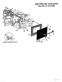 09 - Door parts for Thermador Wall Oven CT127 from AppliancePartsPros.com
