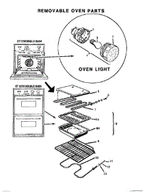 02 - Removable Oven Parts parts for Thermador Wall Oven CT127N from AppliancePartsPros.com