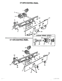 03 - Control Panel parts for Thermador Wall Oven CT127N from AppliancePartsPros.com
