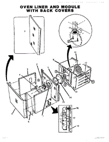 04 - Oven Liner parts for Thermador Wall Oven CT227N from AppliancePartsPros.com