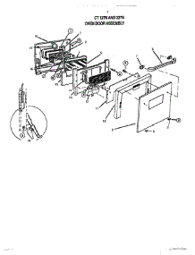 08 - Door parts for Thermador Wall Oven CT127N from AppliancePartsPros.com
