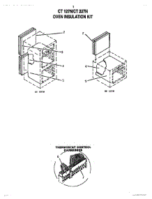 09 - Insulation & Thermostat Control Harness parts for Thermador Wall Oven CT227N from AppliancePartsPros.com