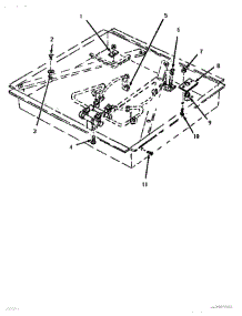 06 - Manifold parts for Thermador Cooktop GG3602 from AppliancePartsPros.com