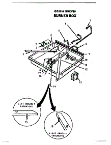 02 - Burner Box parts for Thermador Cooktop GGCV3001 from AppliancePartsPros.com