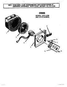 10 - High Static Blower parts for Thermador Cooktop GGCV3001 from AppliancePartsPros.com