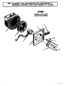 11 - High Static Blower parts for Thermador Cooktop GGCV3002 from AppliancePartsPros.com