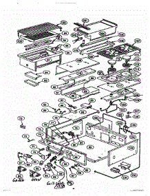 02 - Burner Box parts for Thermador Range PRSG366 from AppliancePartsPros.com