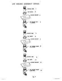 06 - Jet Holder Assembly parts for Thermador RDSS30 S/N 9707 & UP from AppliancePartsPros.com