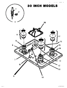 03 - 30 Inch Cooktop parts for Thermador Cooktop SGCV36 from AppliancePartsPros.com