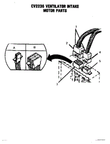 10 - Ventilator Intake Motor parts for Thermador Cooktop SGCV36 from AppliancePartsPros.com
