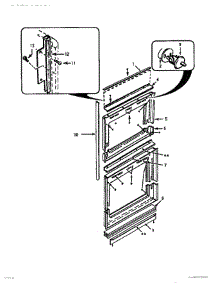 02 - Front Frame parts for Thermador Wall Oven CT127N-01 from AppliancePartsPros.com