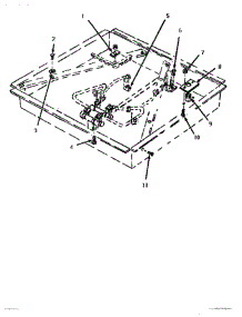06 - Manifold parts for Thermador Cooktop GGCV3602 from AppliancePartsPros.com