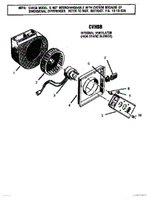 11 - High Static Blower parts for Thermador Cooktop GGCV3602 from AppliancePartsPros.com