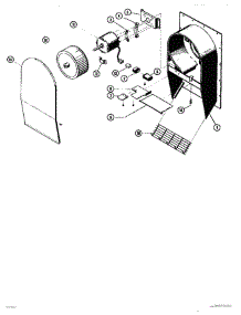 03 - Fan Assembly parts for Thermador Cooktop CV136 from AppliancePartsPros.com