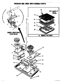 02 - Rough-In Box, Griddle Receptacle parts for Thermador Cooktop CVSE36B from AppliancePartsPros.com