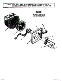 06 - High Static Blower parts for Thermador Cooktop CVSE36B from AppliancePartsPros.com