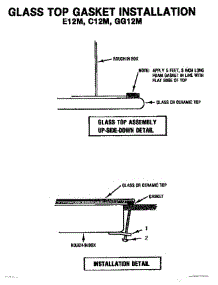 03 - Gasket Installation parts for Thermador Cooktop E12M from AppliancePartsPros.com