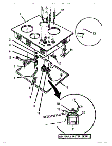 02 - Switches & Controls parts for Thermador Cooktop ECV30 from AppliancePartsPros.com