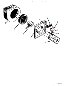 05 - Integral Ventilator parts for Thermador Cooktop ECV30 from AppliancePartsPros.com