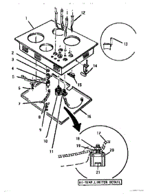 02 - Switches & Controls parts for Thermador Cooktop EIICV30 from AppliancePartsPros.com