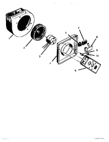 05 - Integral Ventilator parts for Thermador Cooktop EIICV30 from AppliancePartsPros.com