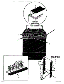 03 - Trim parts for Thermador Range GSC30CVB from AppliancePartsPros.com