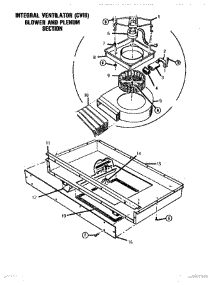 10 - Integral Ventilator parts for Thermador Range GSC30CVWC-01 from AppliancePartsPros.com