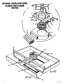 10 - Integral Ventilator, Blower, Plenum parts for Thermador Range GSC30CVWC1 from AppliancePartsPros.com