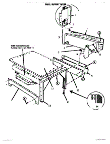 11 - Base & Toeplate parts for Thermador Range GSC30CVWC1 from AppliancePartsPros.com
