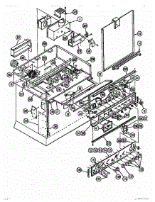 02 - Frame & Control Panel parts for Thermador Range ESC-31 from AppliancePartsPros.com