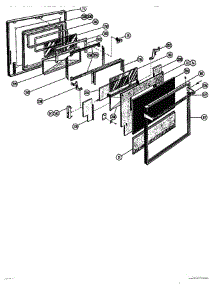 05 - Door parts for Thermador Range ESC-31 from AppliancePartsPros.com